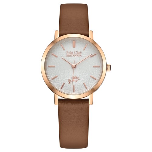 Elegant leather strap watch